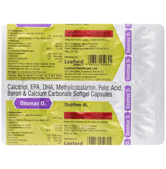 geomax d3 capsule 10's